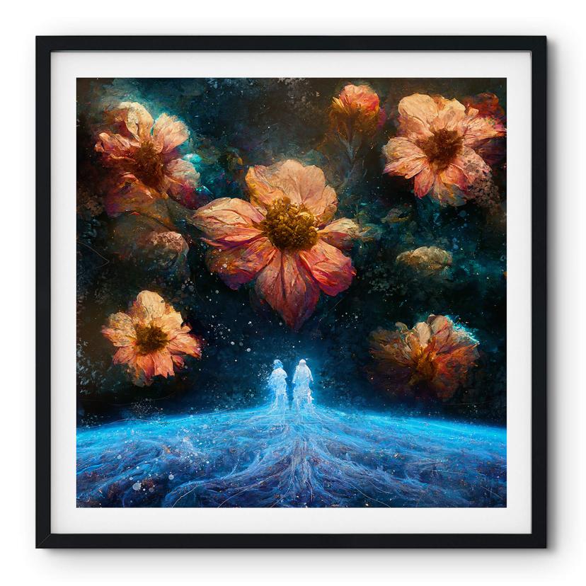 Póster Heine - El origen de la vida - Astro Crucero - Cuadrado
