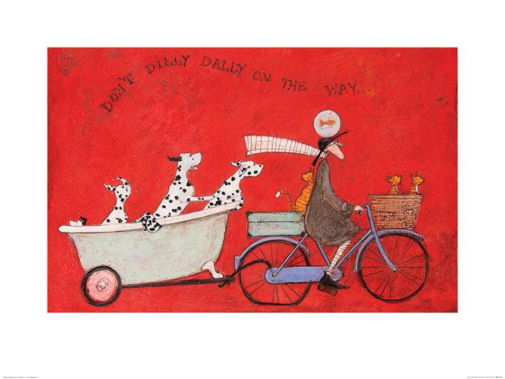 Plakat Sam Toft - Don't Dilly Dally on the Way kunsttryk, Sam Toft (80 x 60 cm)