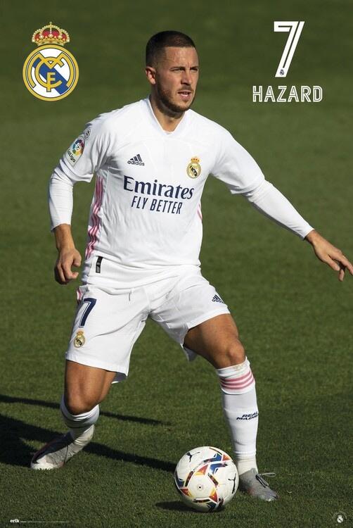 Plakat Real Madrid - Hazard 2020/2021, plakat (61 x 91,5 cm)