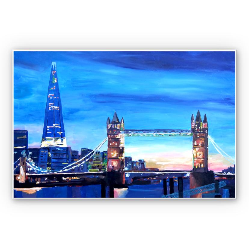 Tableau Forex - Bleichner - Le Tower Bridge londonien et The Shard