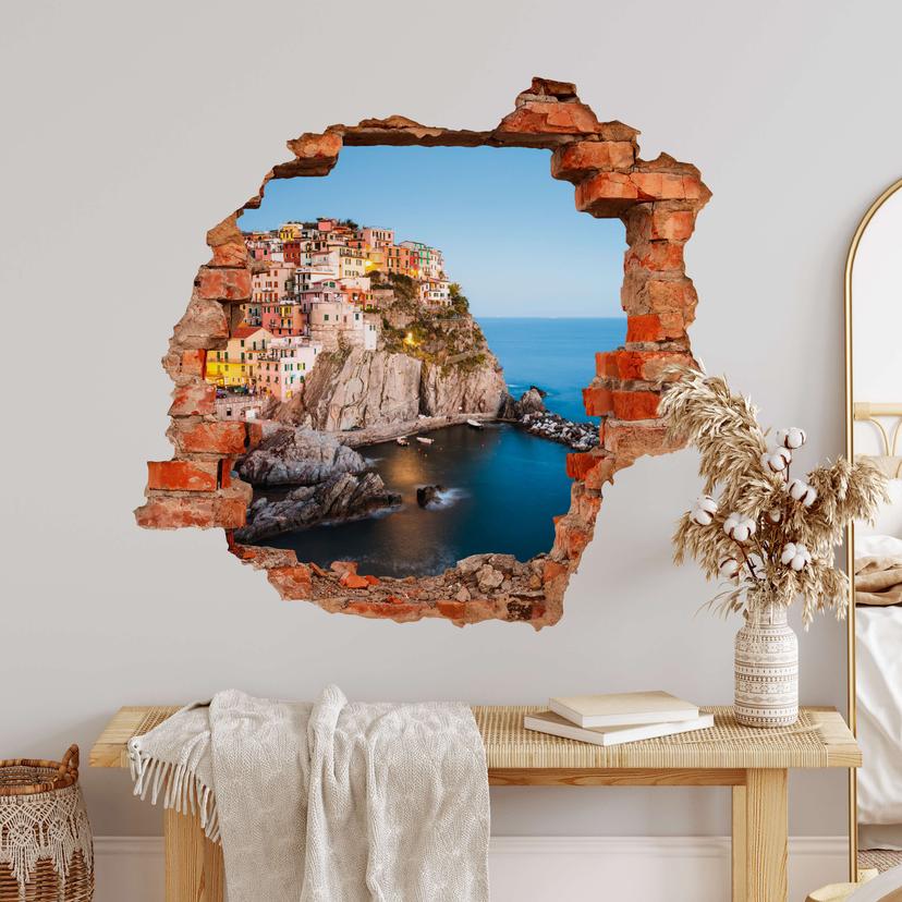 3D Wallsticker Colombo - Cinque Terre