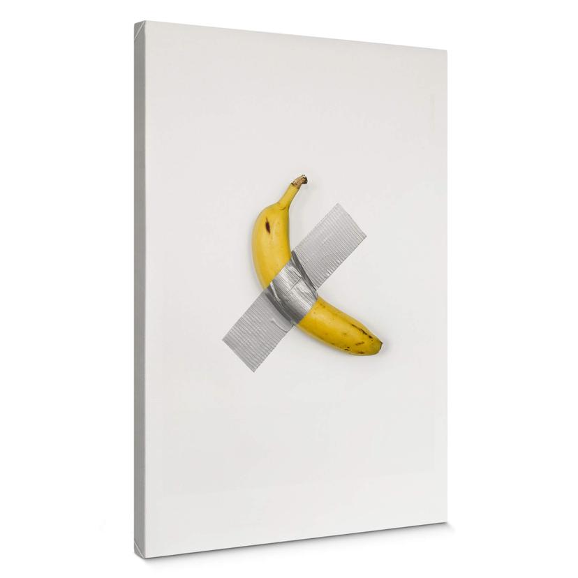 Leinwandbild - Taped Banana