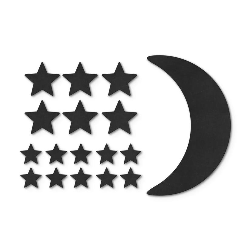 Decoro in MDF - Luna e stelle