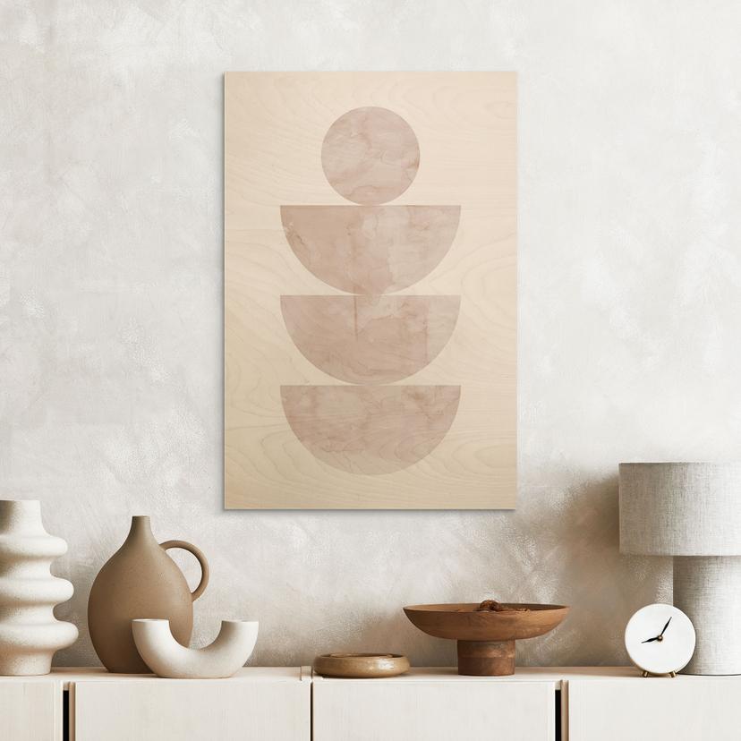 Quadro in legno Equilibrio geometrico - Composizione astratta - Costa