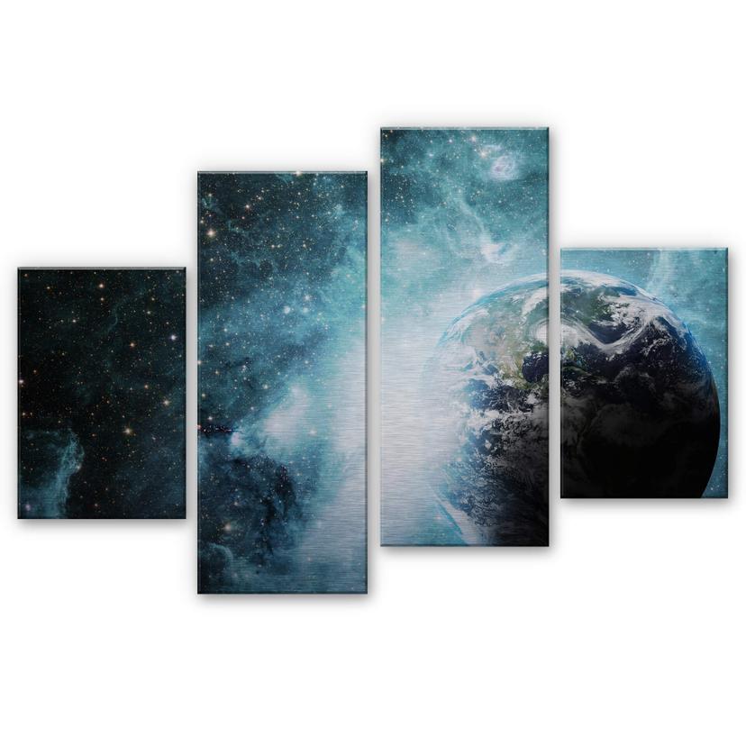 Tableau en alu-Dibond Dans une galaxie lointaine (4 parties)