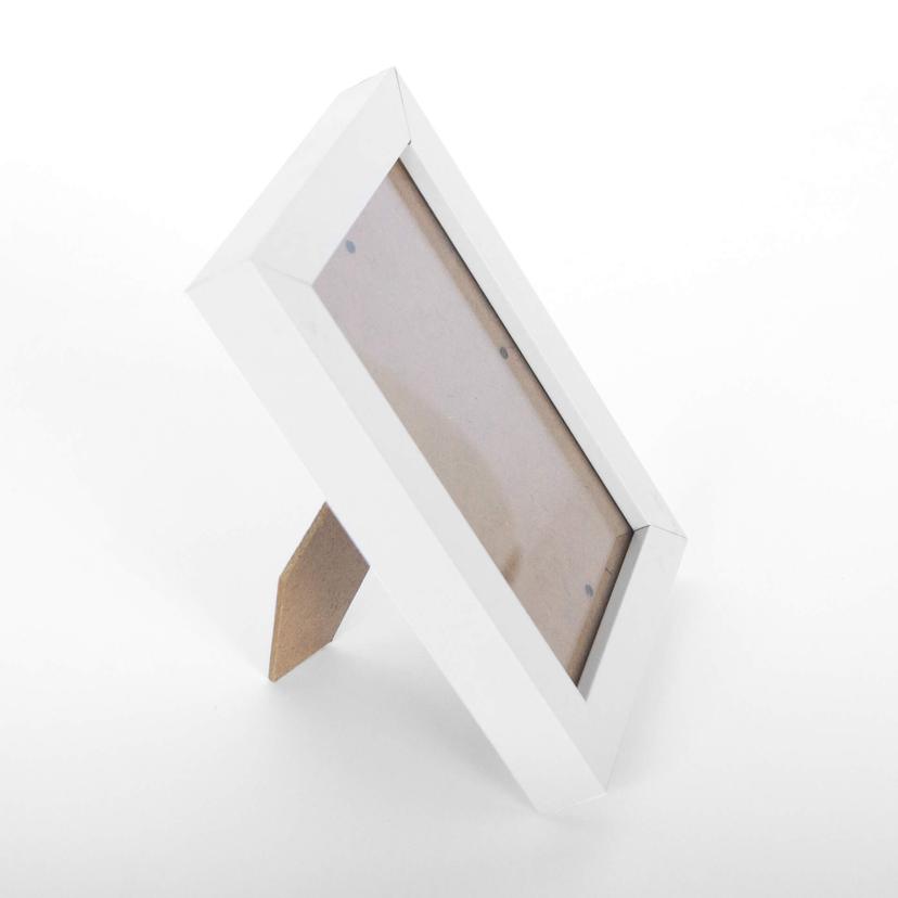 Cornice in legno bianca - 10x15 cm