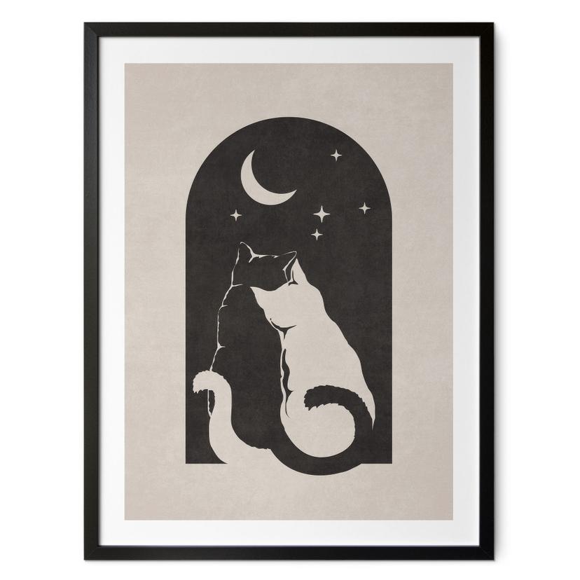 Plakat To katte i måneskinnet - Tunaboylu