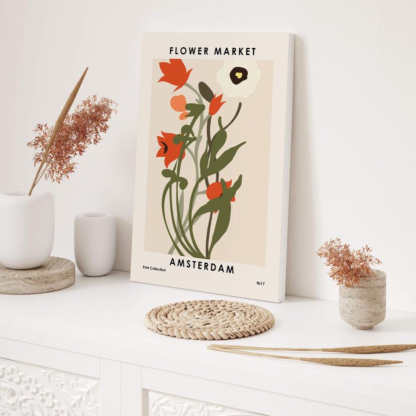 Canvas NKTN - Flower Market Amsterdam