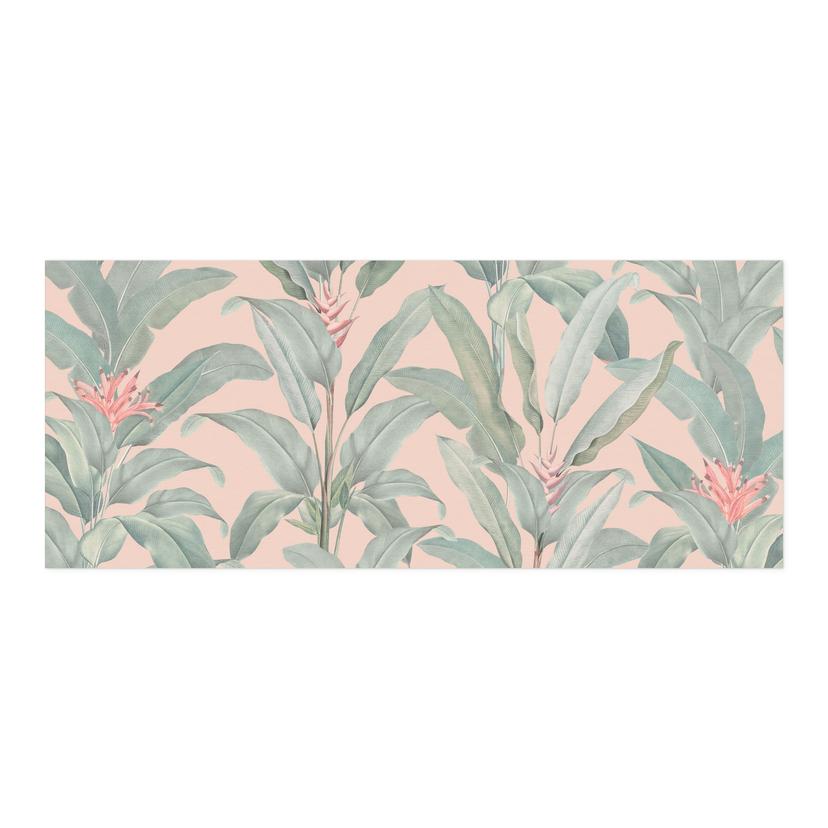 Rivestimento cucina autoadesivo Urban Jungle Tropical Leaves Rosa - Bloomery Decor