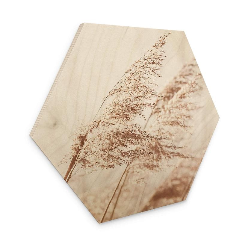 Hexagon Hout Windy Grass
