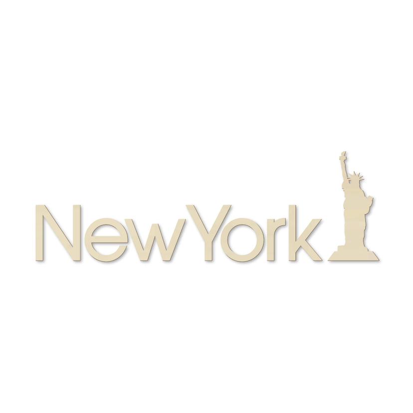 Decoro in legno New York - Pioppo