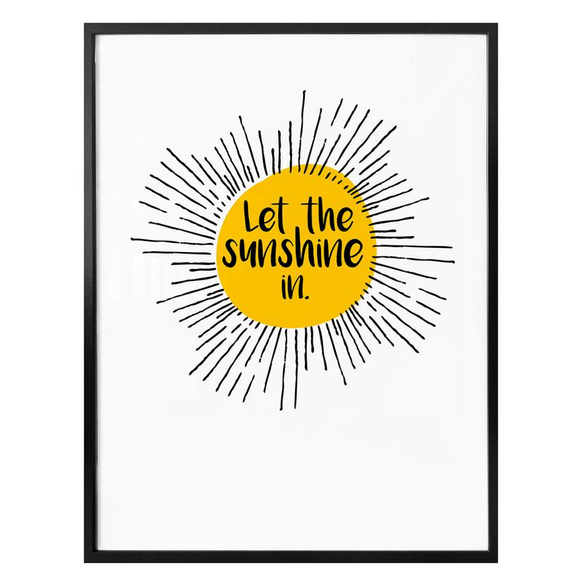 Póster Let the sunshine in
