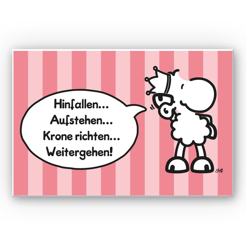 Wandbild sheepworld Worthelden Krone richten