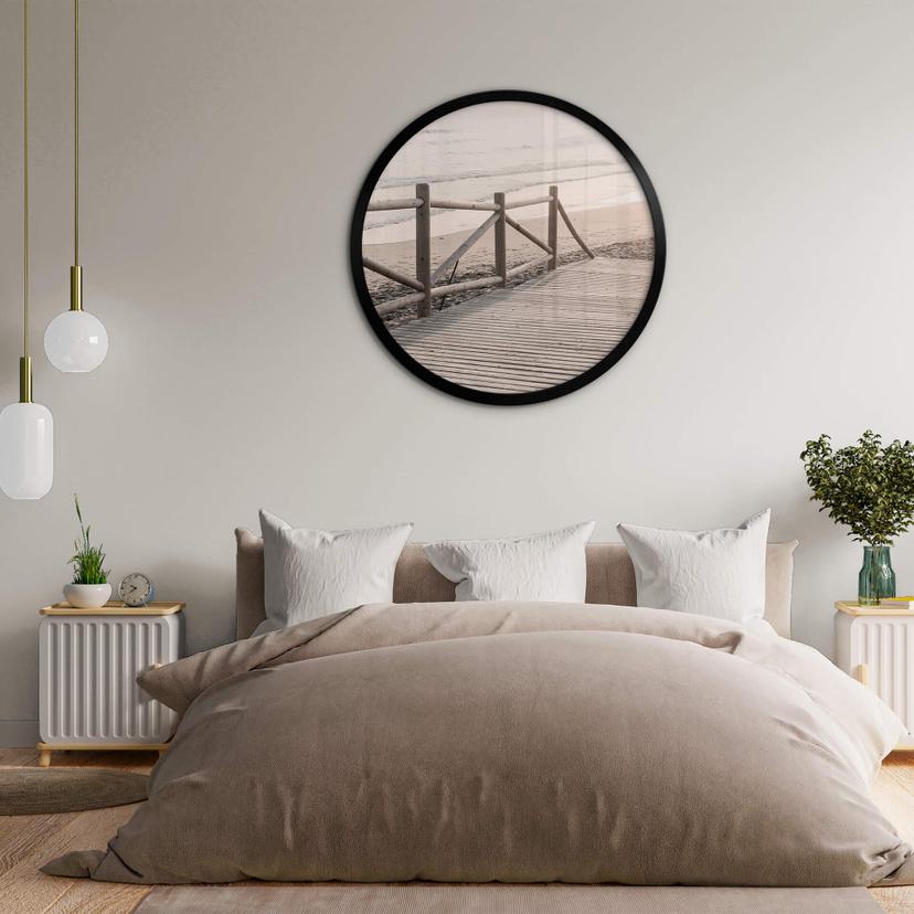 Ronde Poster 1X Studio - naar het Strand