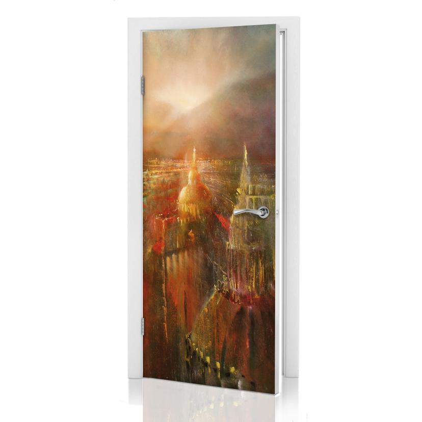Türdesign Schmucker - Die Stadt erwacht 91x200 cm
