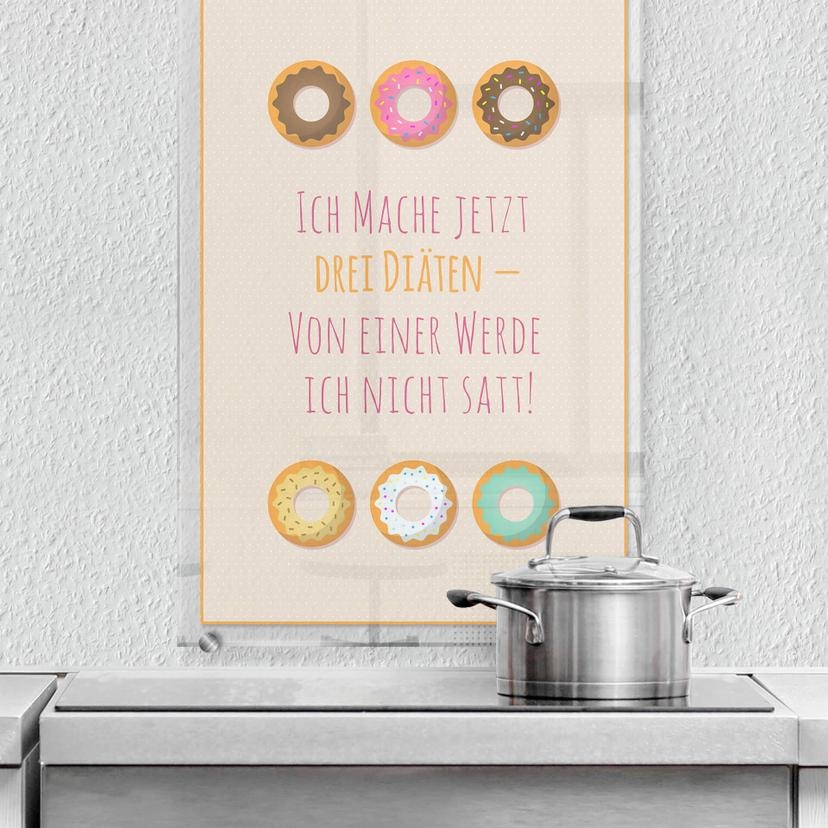 Stænkplade - Ich mache jetzt drei Diäten - Højkant