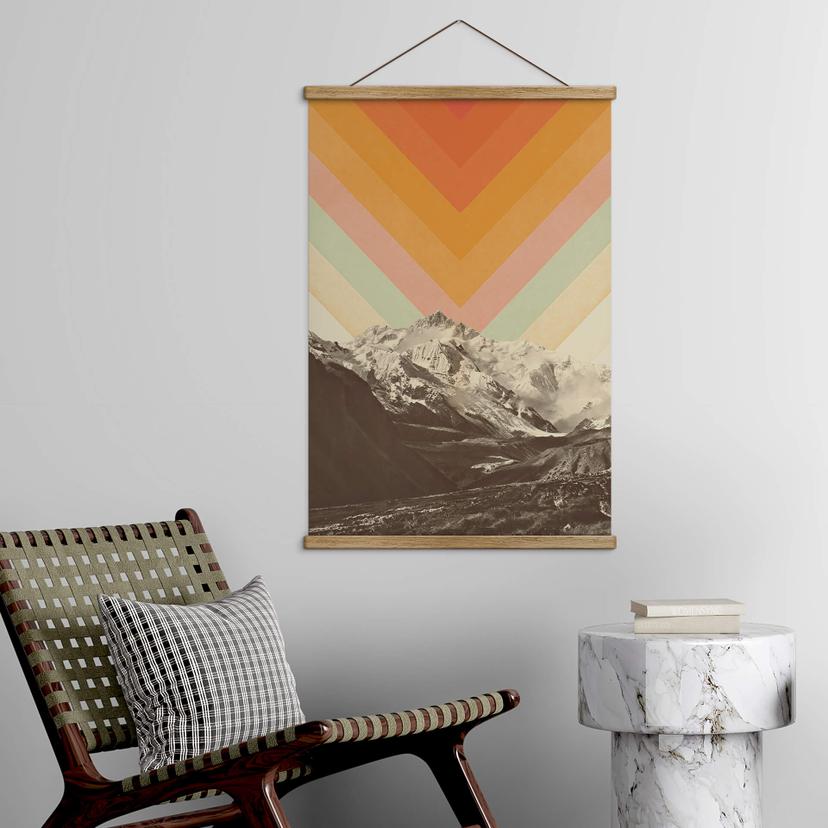 Poster tessile Bodart - Retro Mountain Landscape