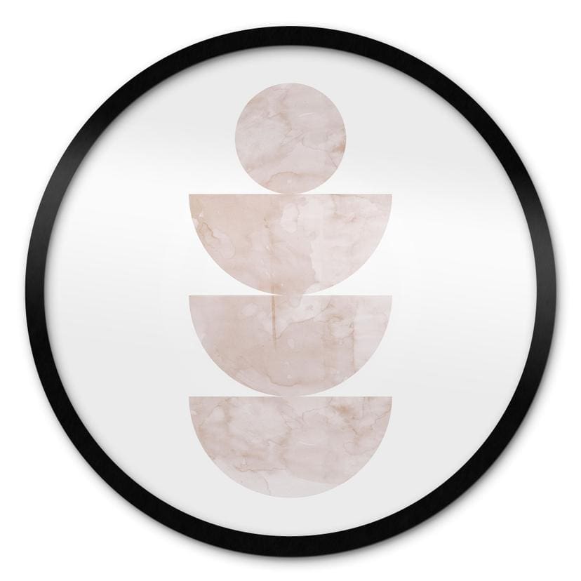 Plakat Geometrisk balance - Abstrakt komposition - Costa - Rund