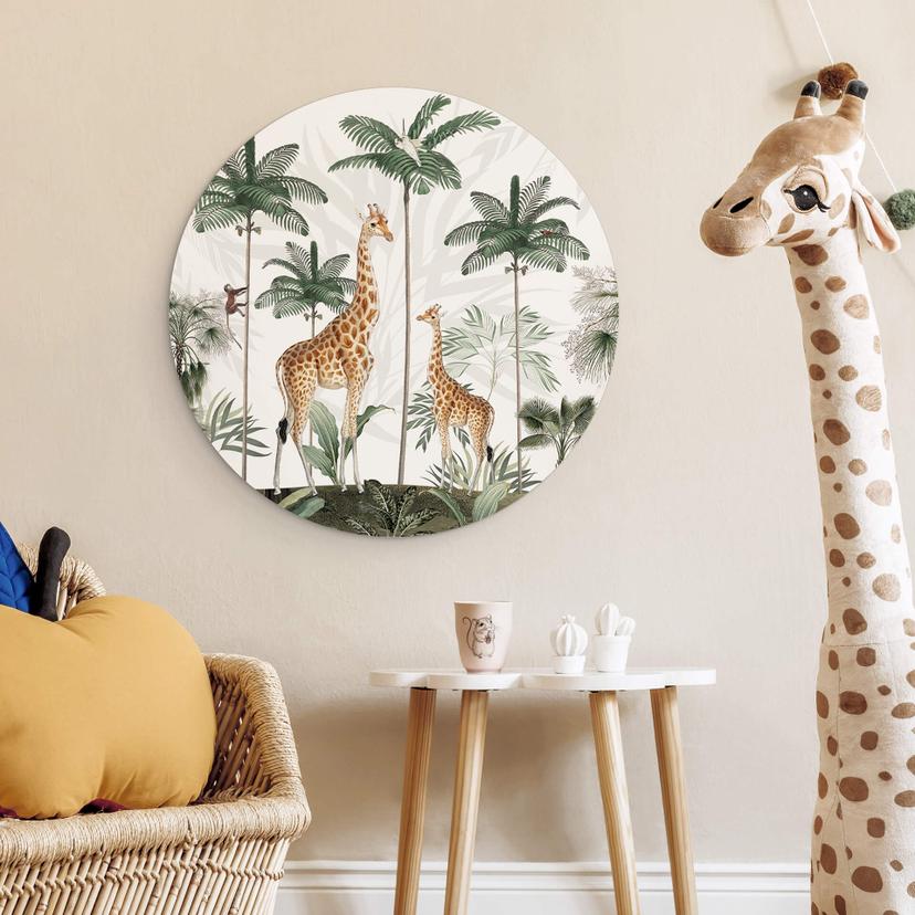 Alu-Dibond Kikki Belle - Giraffe - tondo