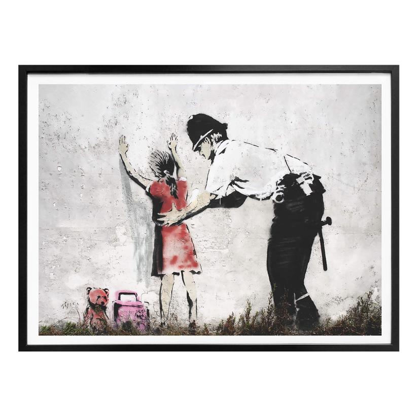 Plakat Banksy - Policeman Searching Girl