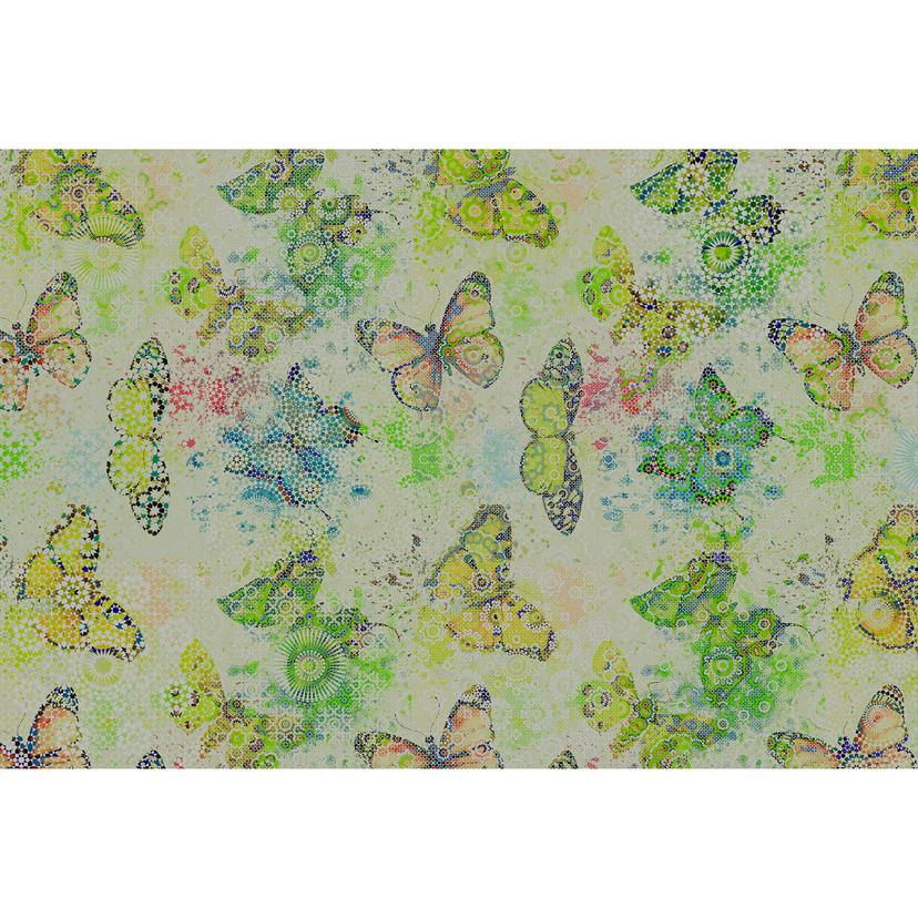 Livingwalls Fotomurale Walls by Patel mosaic butterflies 3