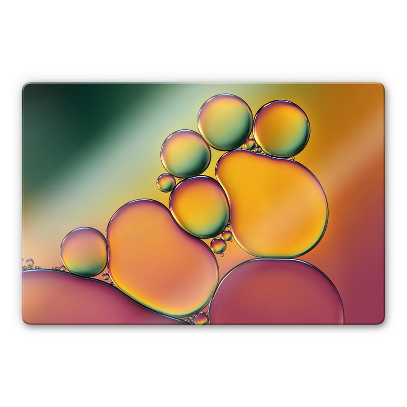 Glasschilderij Westum - Bubbles