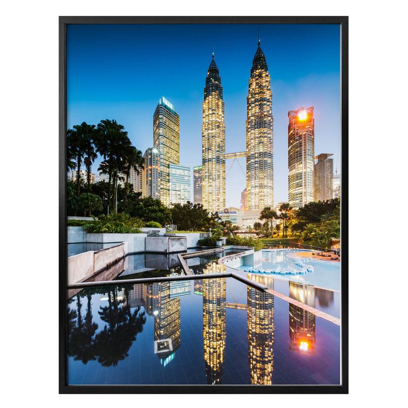 Poster Colombo - Les tours Petronas de nuit