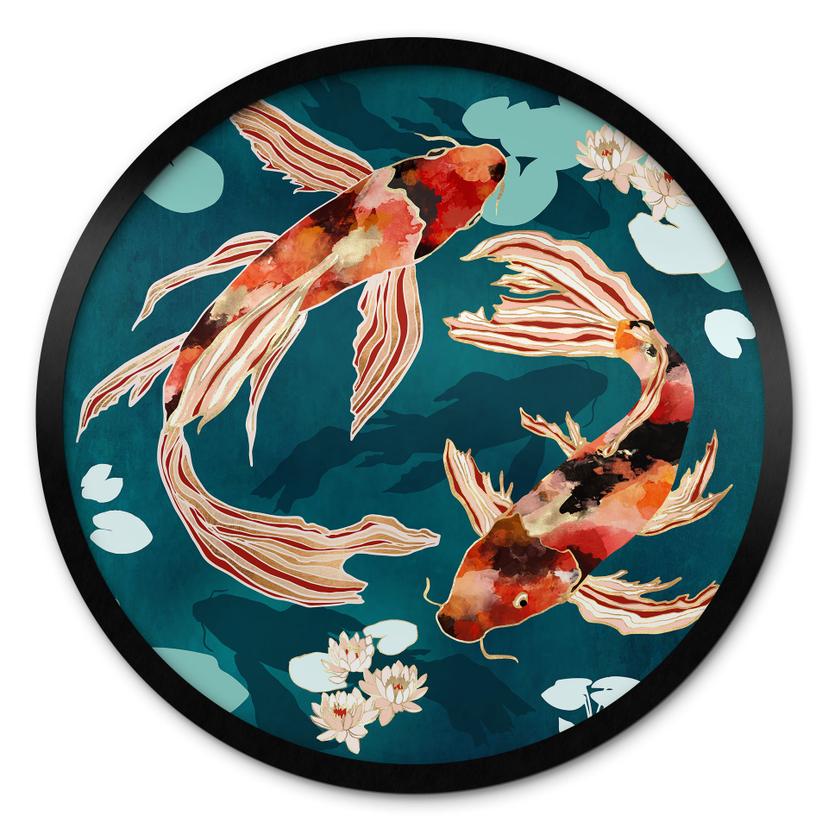 Plakat To koi i en dam - SpaceFrog Designs