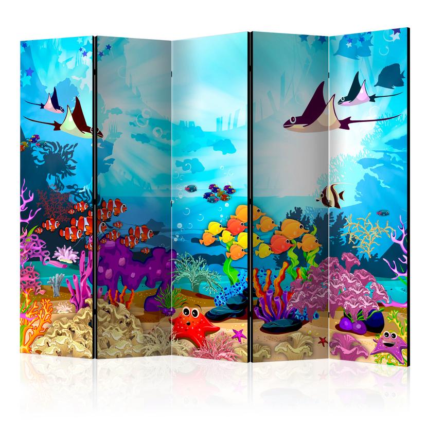 Schermo divisorio - Pesce colorato, 3 pezzi