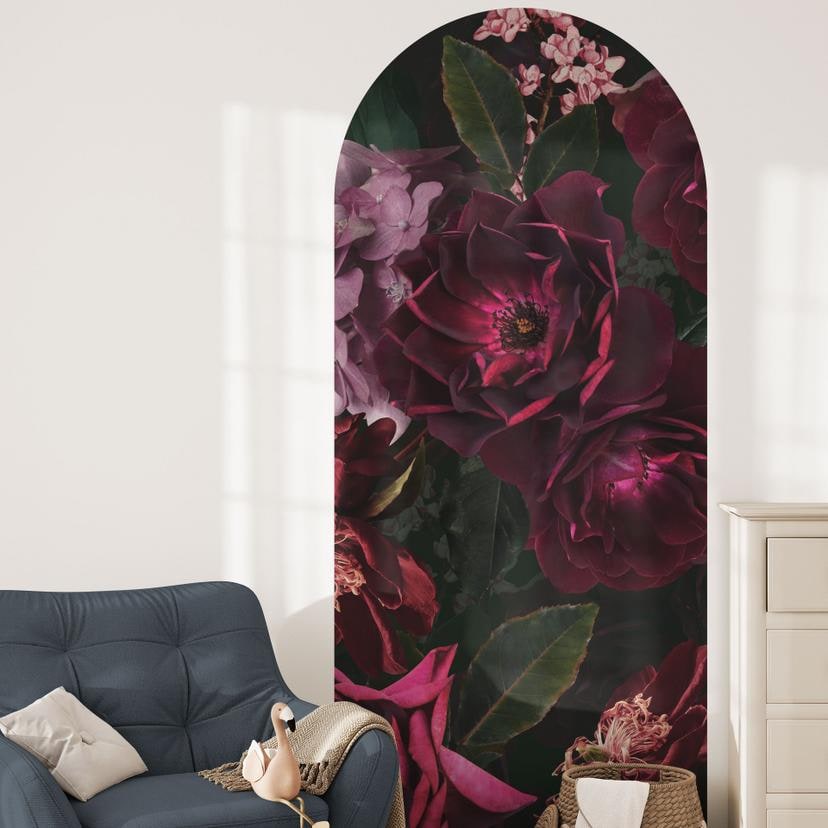 Wallsticker rundbuevægpanel Fleur de Paris - UN Design - smal