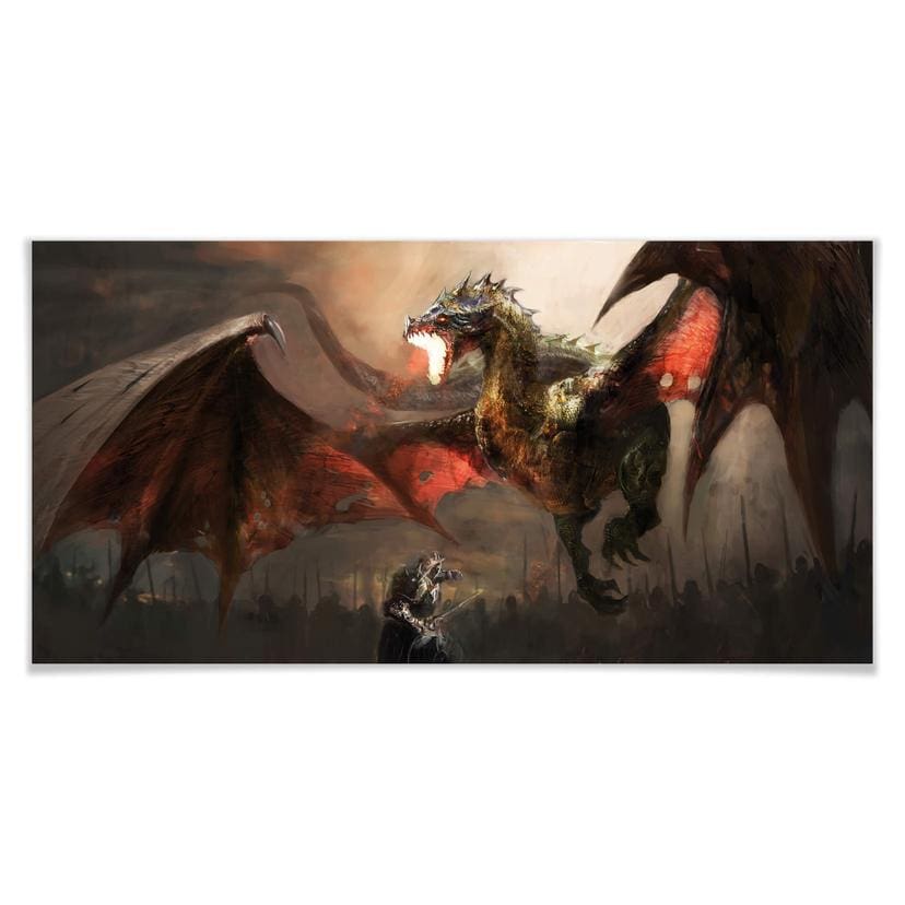 Poster - Combat de dragon