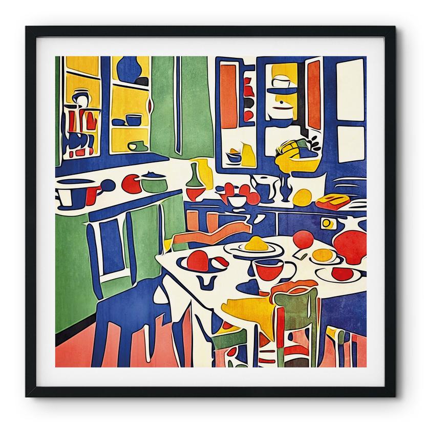 Plakat I køkkenet - Inspireret af Matisse - Zamart