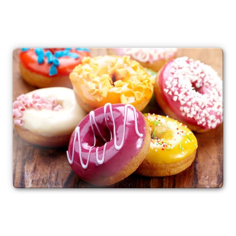 Tableau en verre - Donuts