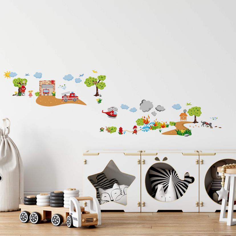 Wall Sticker Fire Department