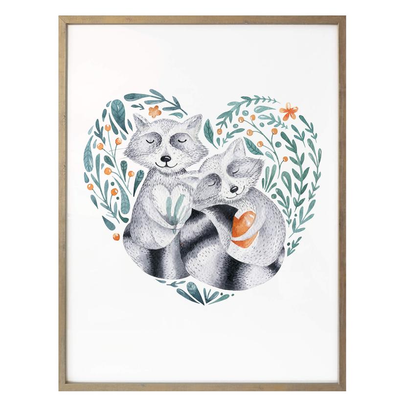 Póster Kvilis - Amor de mapache