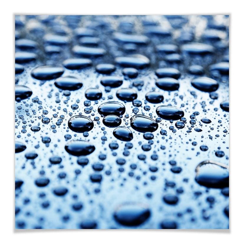 Poster - Waterdrops - carré
