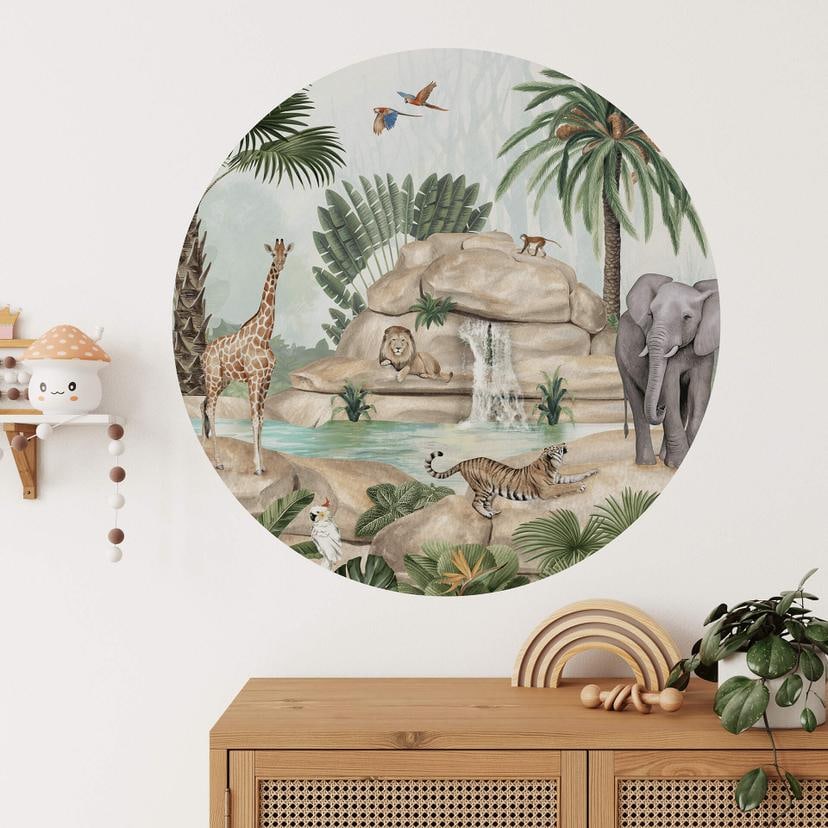 Wallsticker Kikki Belle - Jungle paradise - Rund