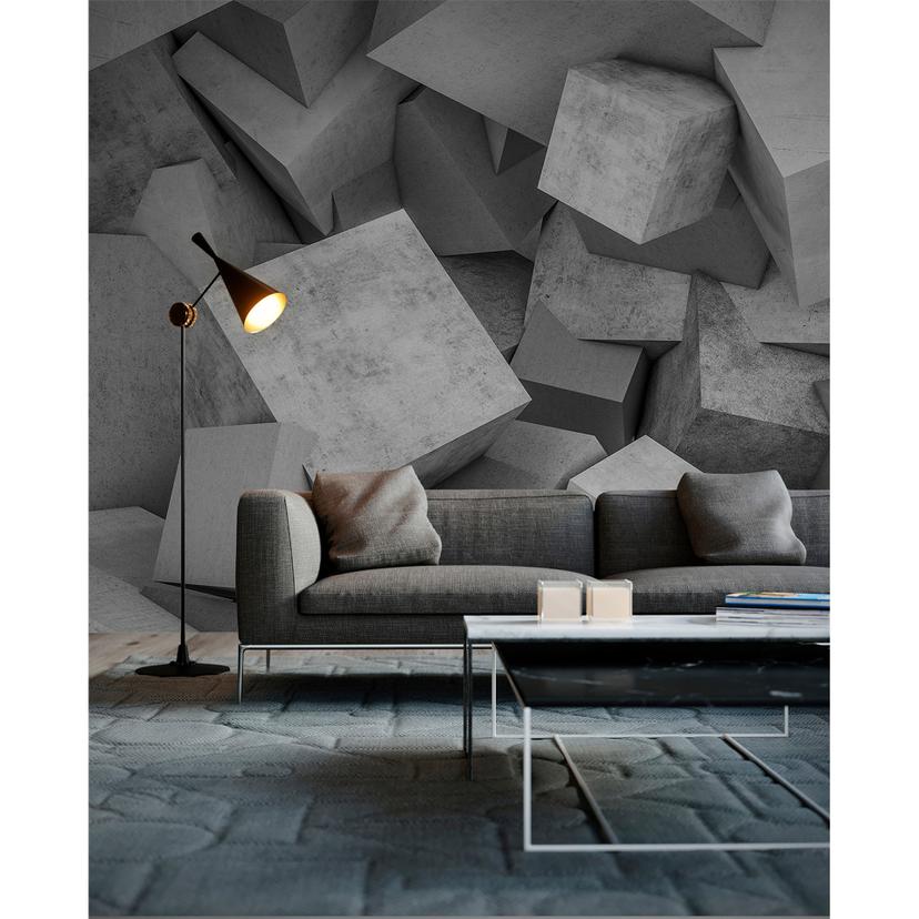 ikke-vævet tapet ConcreteBlocks betonlook fototapet Designwalls i grå