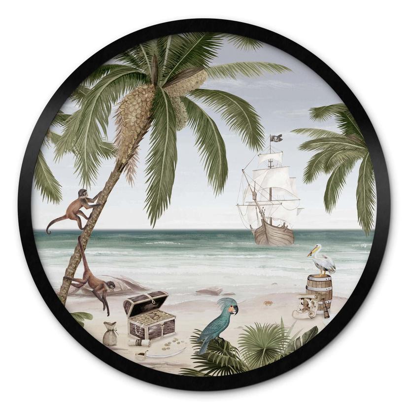 Póster infantil Kikki Belle - Pirate Bay - Redondo