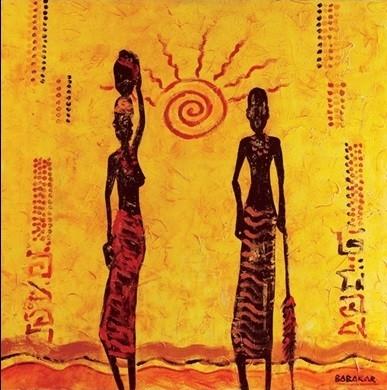 Plakat The Sun kunsttryk, Babakar (30 x 30 cm)