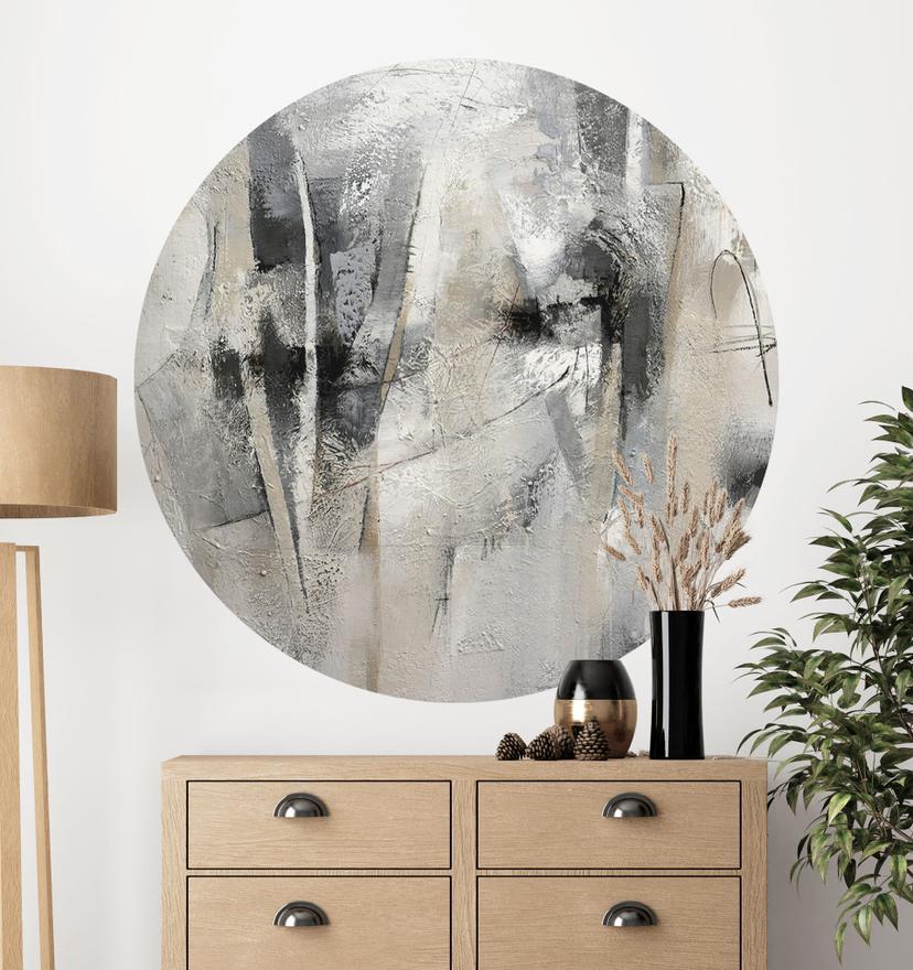 Vinilo decorativo Paisaje abstracto - Fedrau - Redondo
