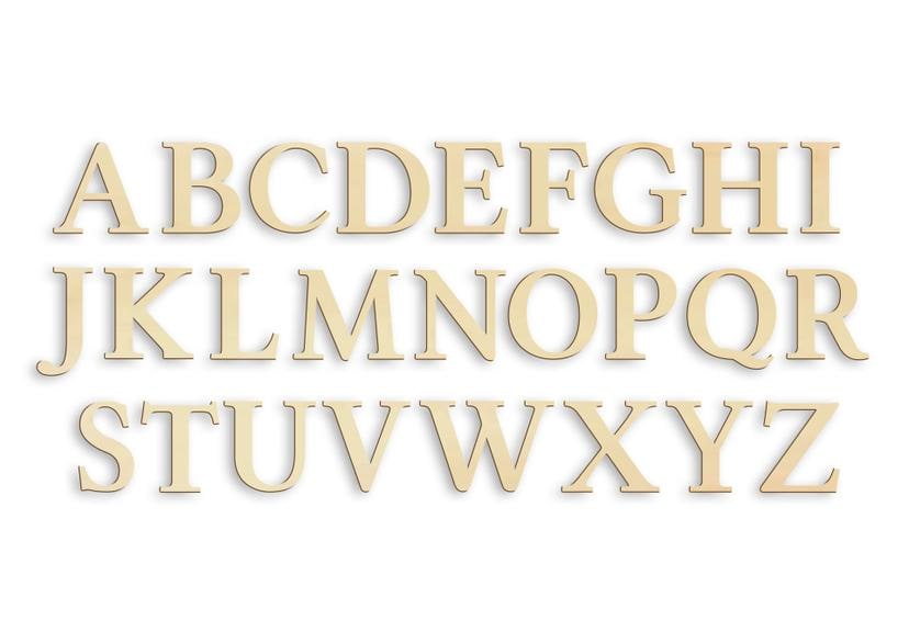 Lettere in legno – Linux Libertine 26 pezzi