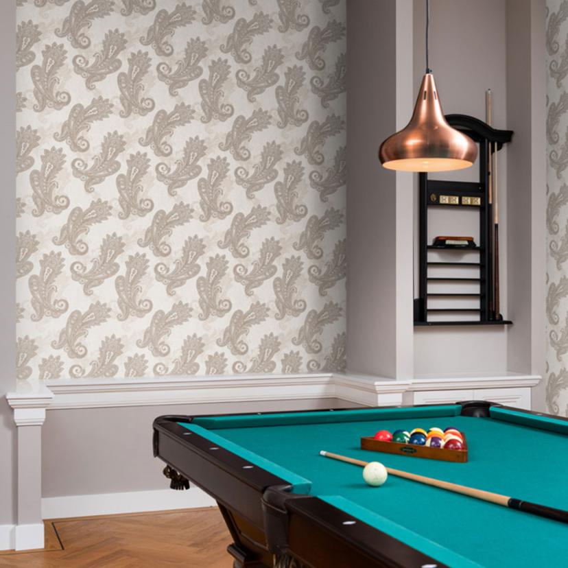 Rasch non-woven tapet, tapetdesign Indian Style taupe light