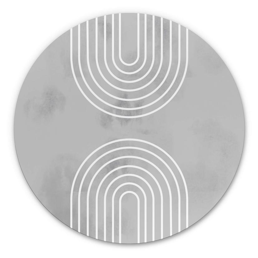 Tableau sur alu-Dibond 1X Studio - Arcs en glace - Rond