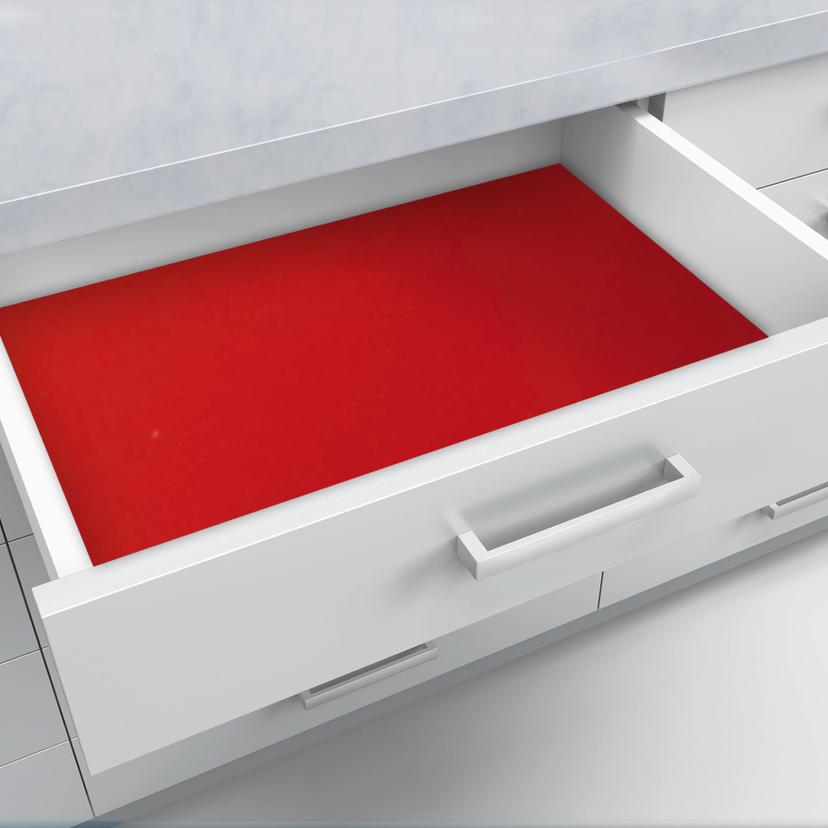 Schubladenfolie selbstklebend rot