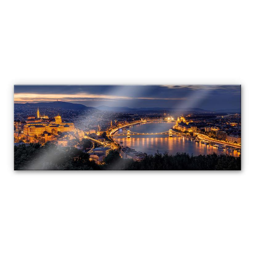 Akrylbillede Mørkeberg - Budapest