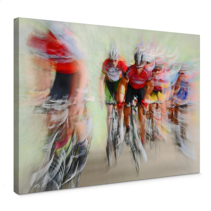 Lienzo Urlings - Carrera ciclista - La última vuelta