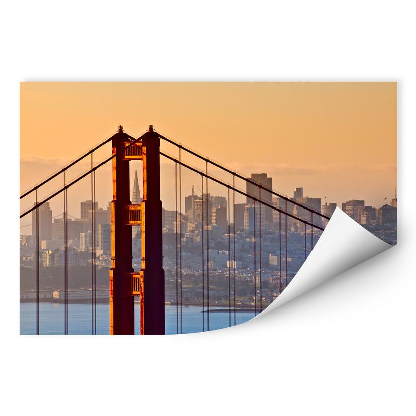 Zelfklevende Poster - San Francisco Sunset