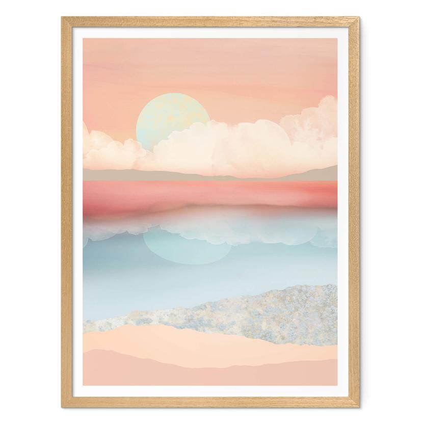 Poster SpaceFrog Designs - Lune menthe