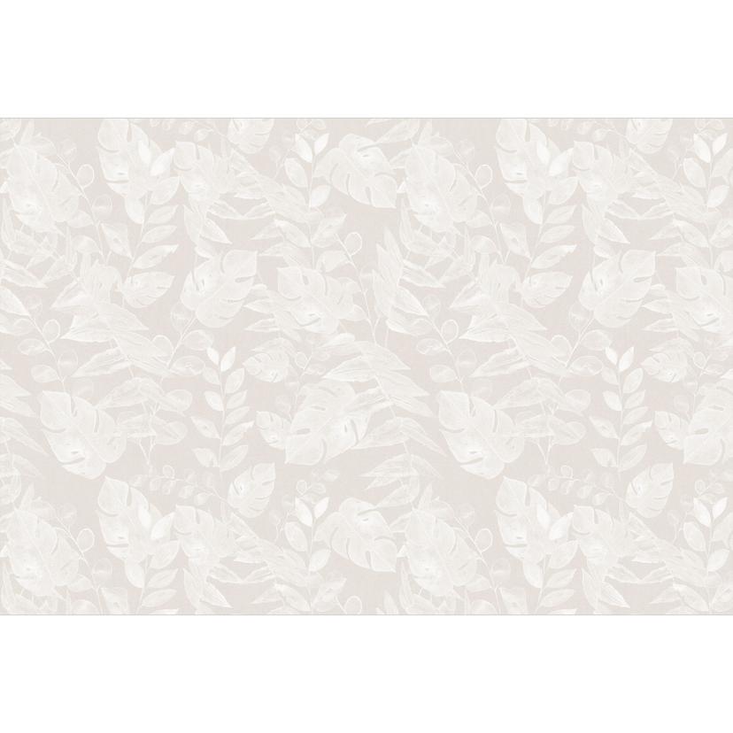 Djungelväxter - Tropiska löv Beige Fototapet - Bloomery Decor